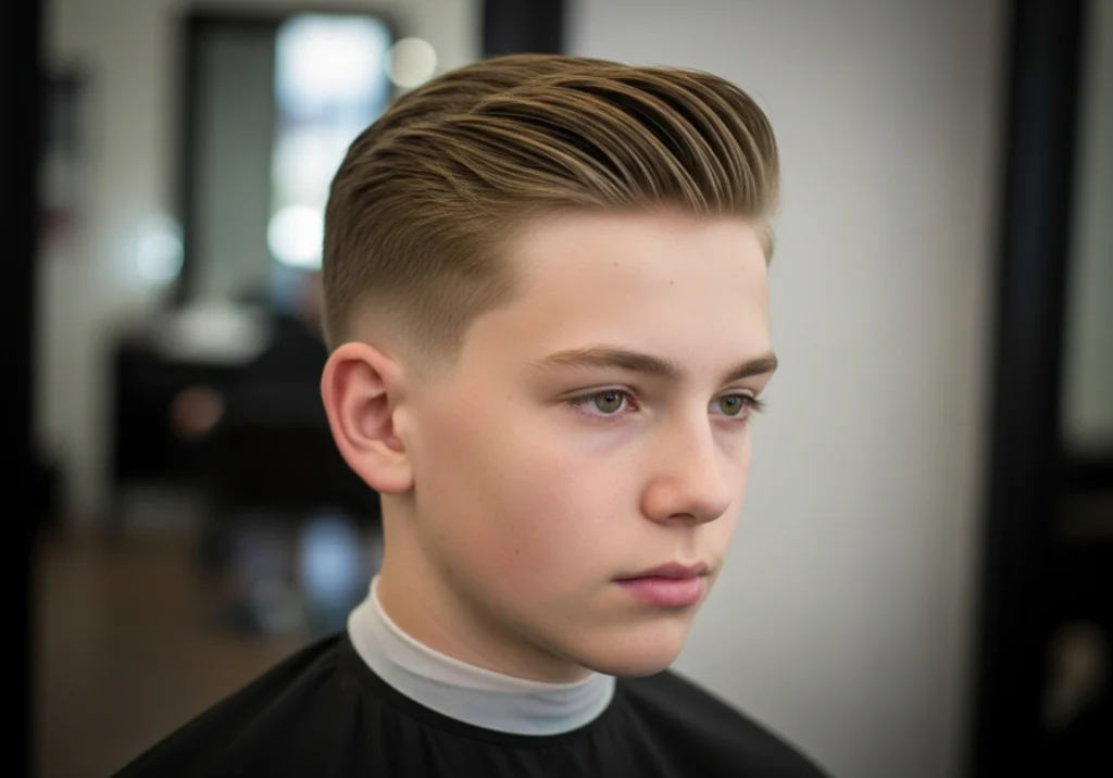 Side Part with Clean Lines
Best Haircuts For Teen Boys