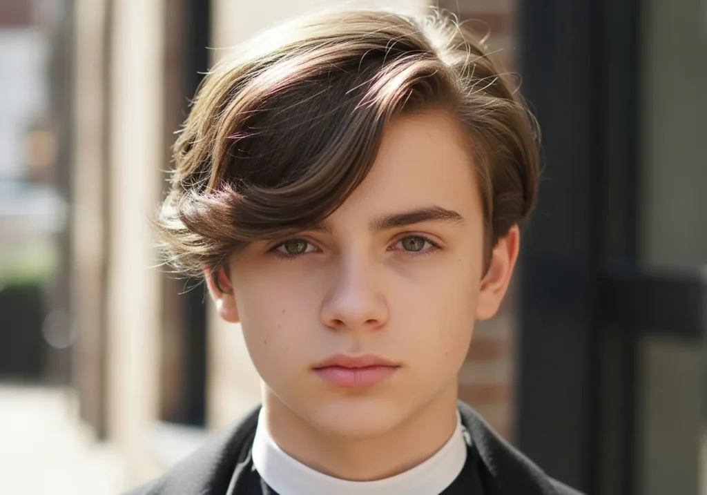 The Curtain Haircut with Side Part
Trendy Teen Boy Haircuts