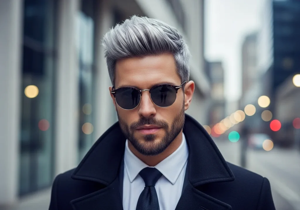 4. Silver and Grey Sophistication