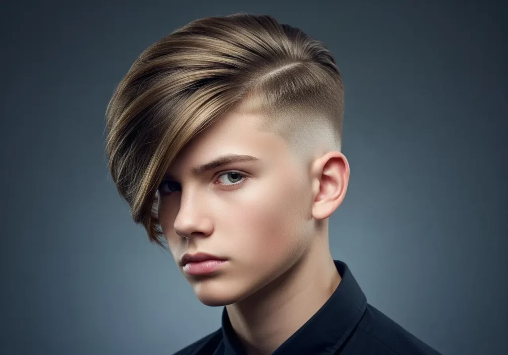 The Side-Swept Undercut
Trendy Teen Boy Haircuts