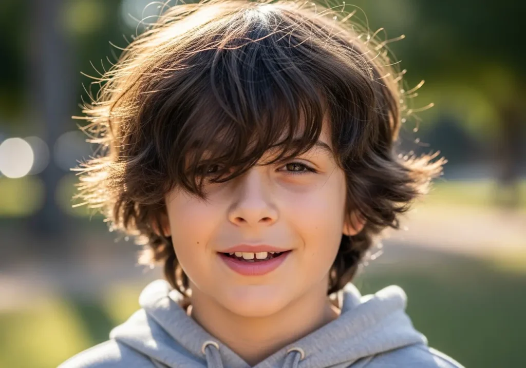 Messy Fringe
School Hairstyles For Boys