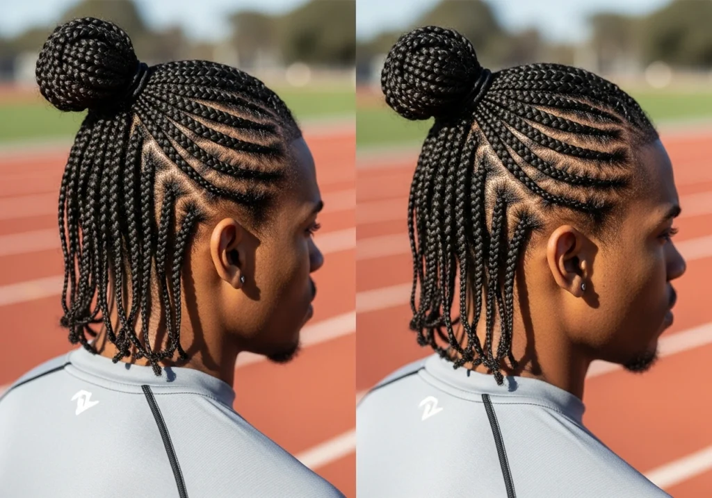 Box Braids in Ponytail Configurations