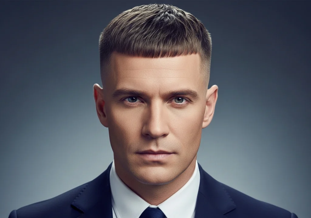 Caesar Cut with Modern Twist