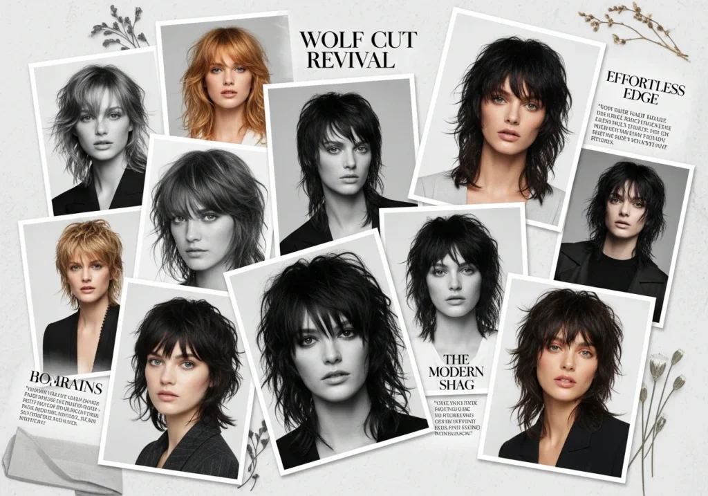 Celebrity Wolf Haircut Inspiration