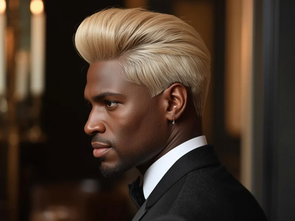 Champagne Blonde Pompadour