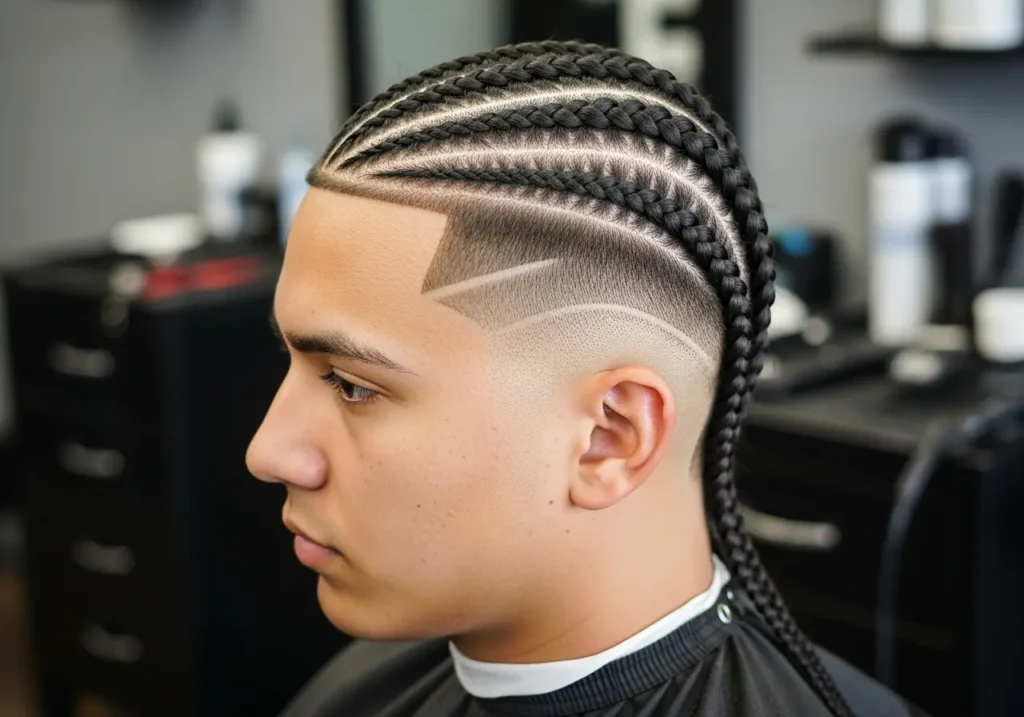 Classic Cornrows with Modern Variations Braided Hairstyles For Men’s