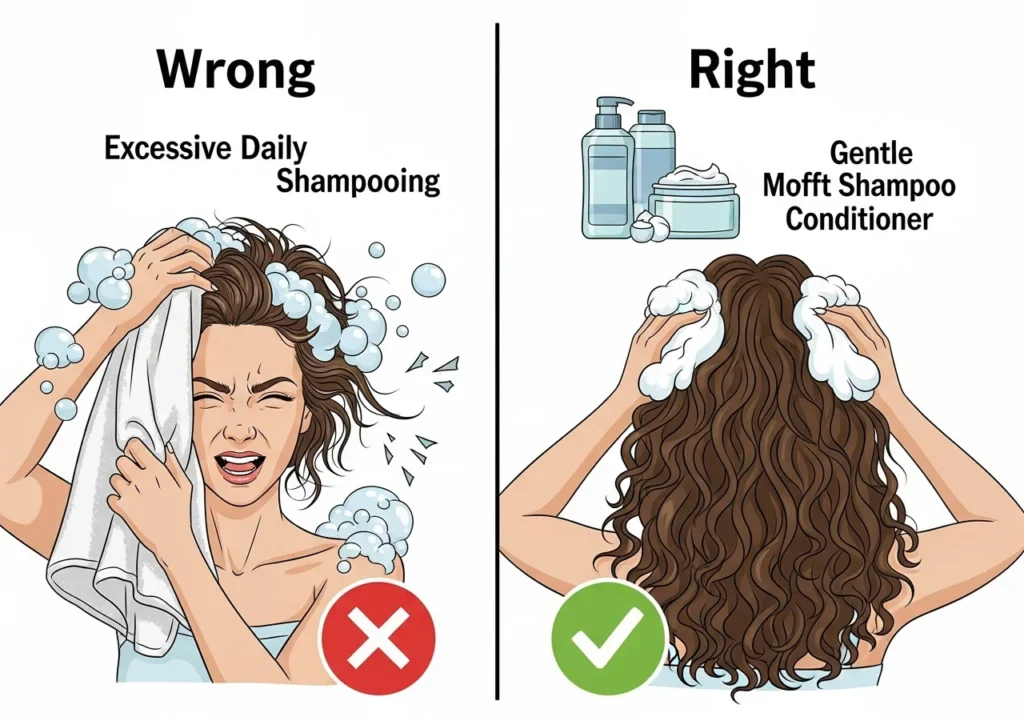 Common Mistakes That Damage Curly Hair