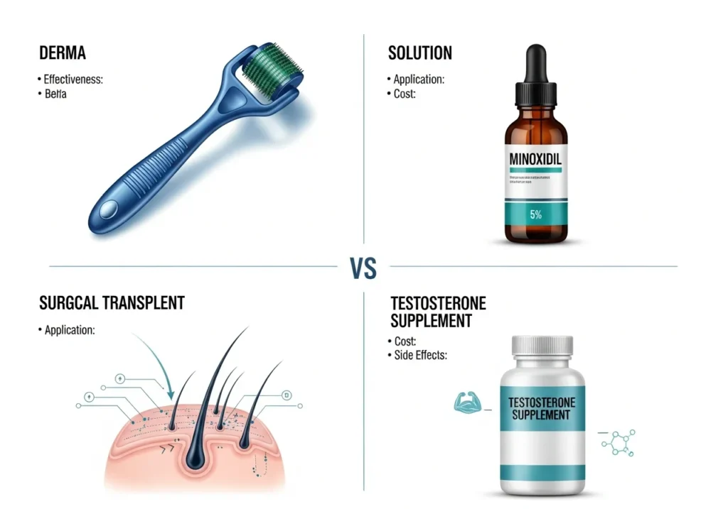 Comparing Beard Rollers to Alternative Solutions