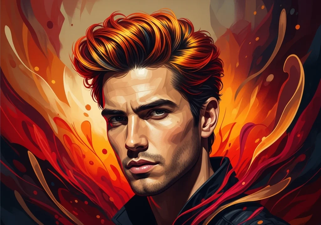 Copper and Red Accent Highlights