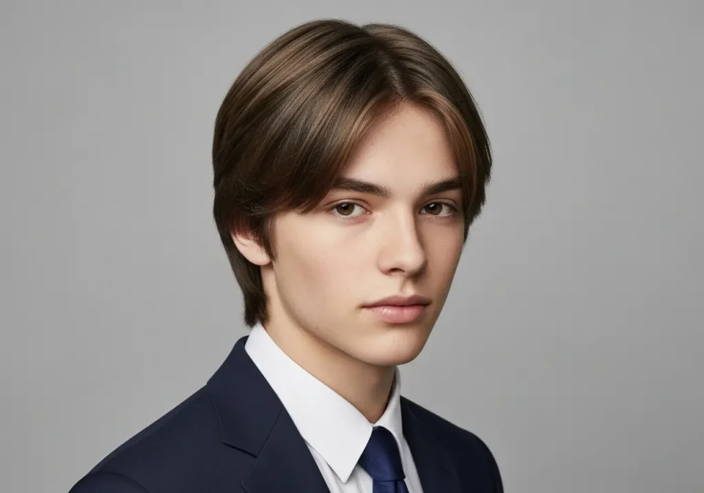 Curtain Fringe and Middle Part Styles
Teenage Men Haircuts