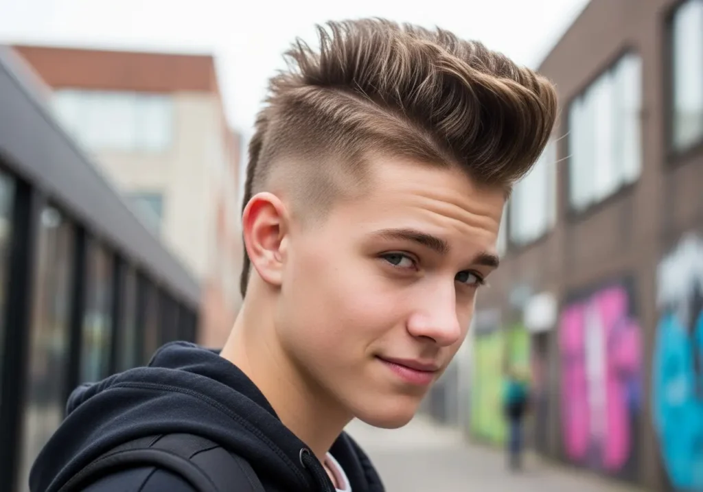 Faux Hawk and Mohawk Variations
Teenage Men Haircuts