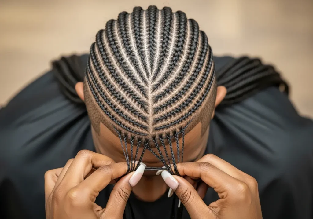 Feed-In Braids for Natural Appearance Braided Hairstyles For Men’s