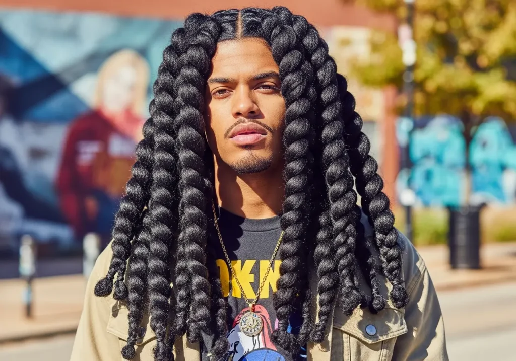 Jumbo Braids for Quick Installation Braided Hairstyles For Men’s