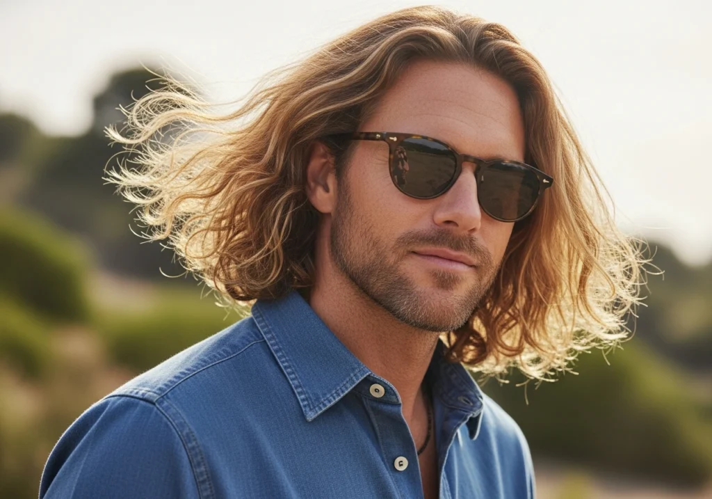 Long Flowing Hair with Natural Texture