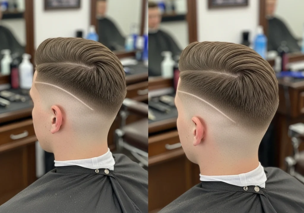 Mid Tape Up Fade