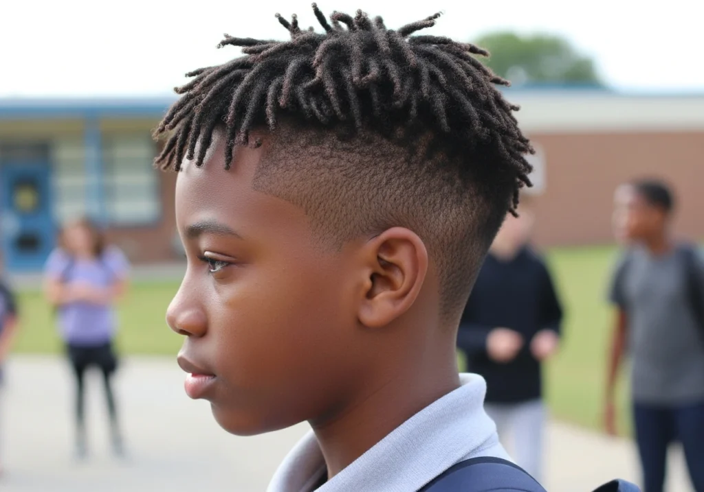 Mini Locs with Tapered Sides