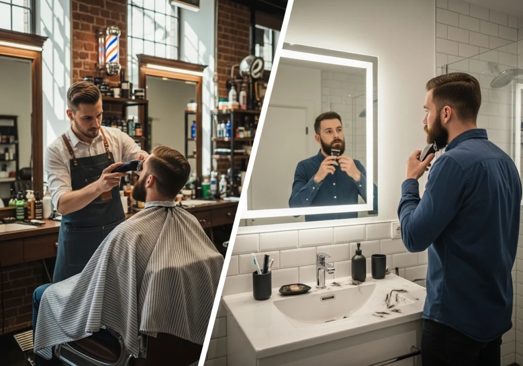 Professional Barbershop Services vs Home Maintenance