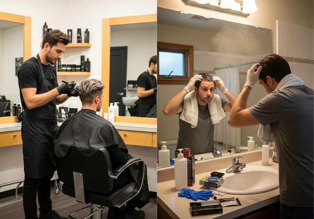 Professional Coloring Versus At-Home Options