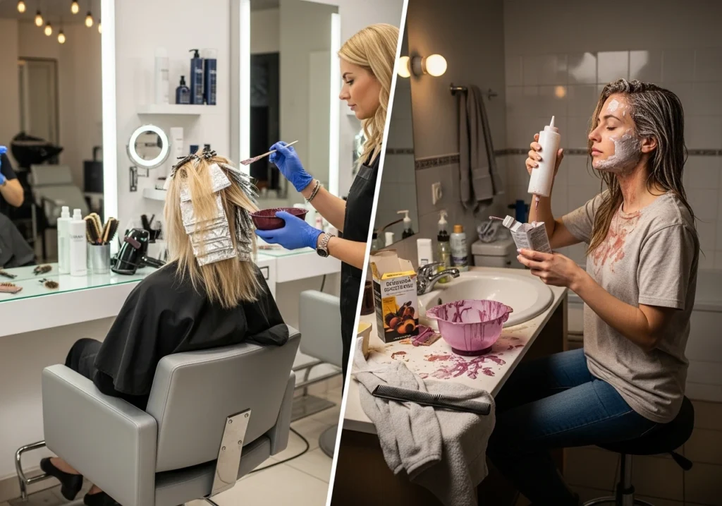 Professional Versus At-Home Coloring