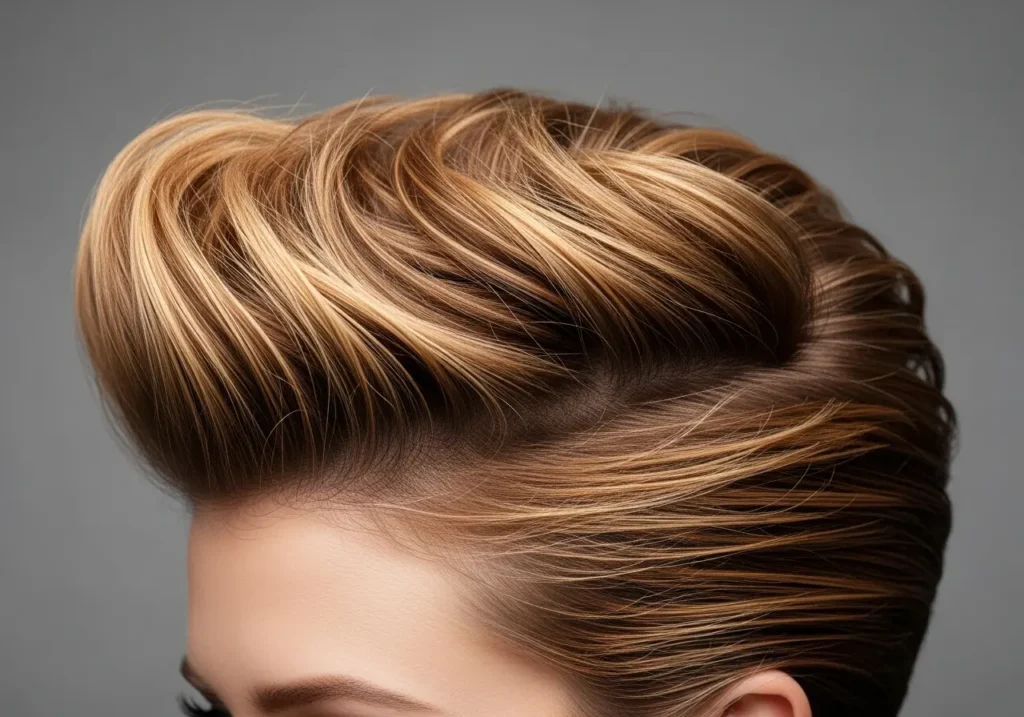Quiff with Caramel Dimension