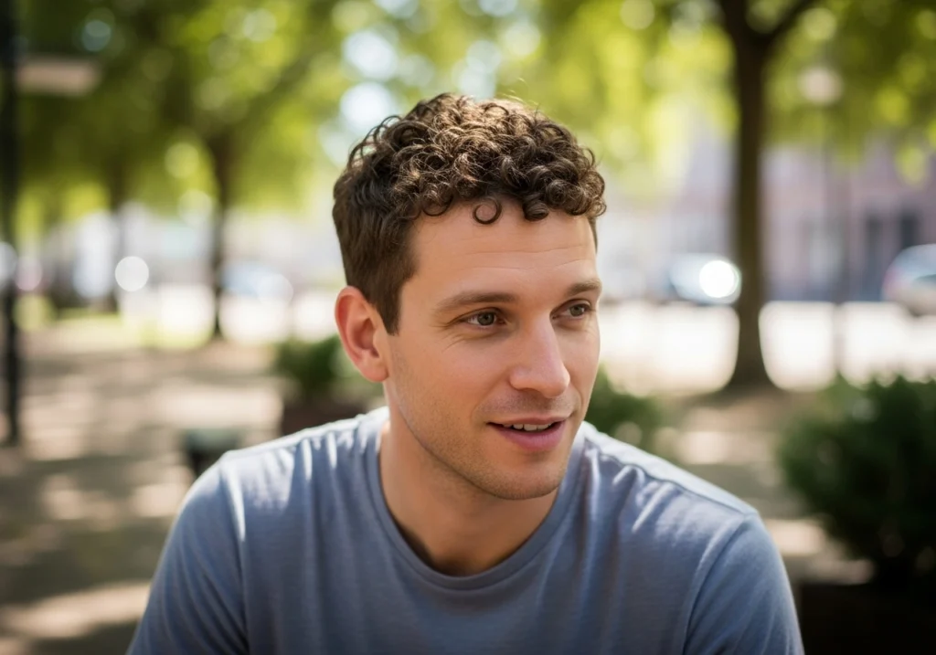 Short and Natural Curly Cut