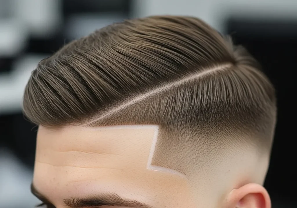 Side Part Fade with Line Up
Side Parted Hairstyles For Men