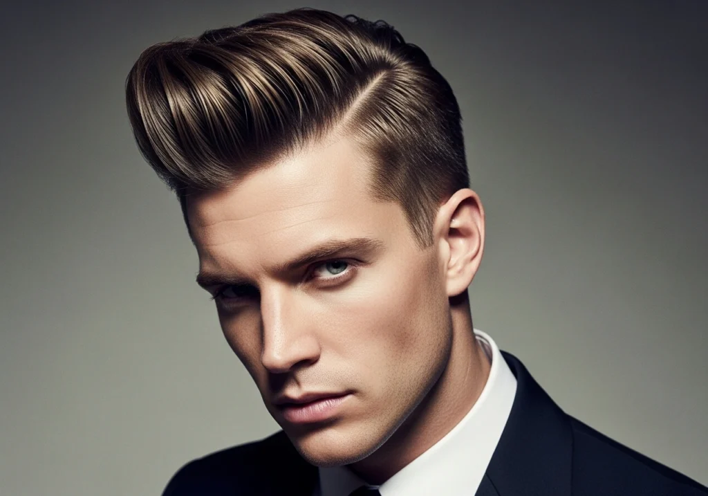 Side Part Pompadour