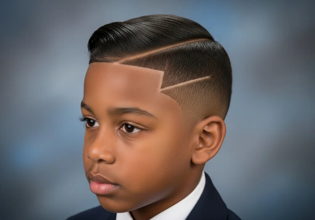 Side Part with Low Fade