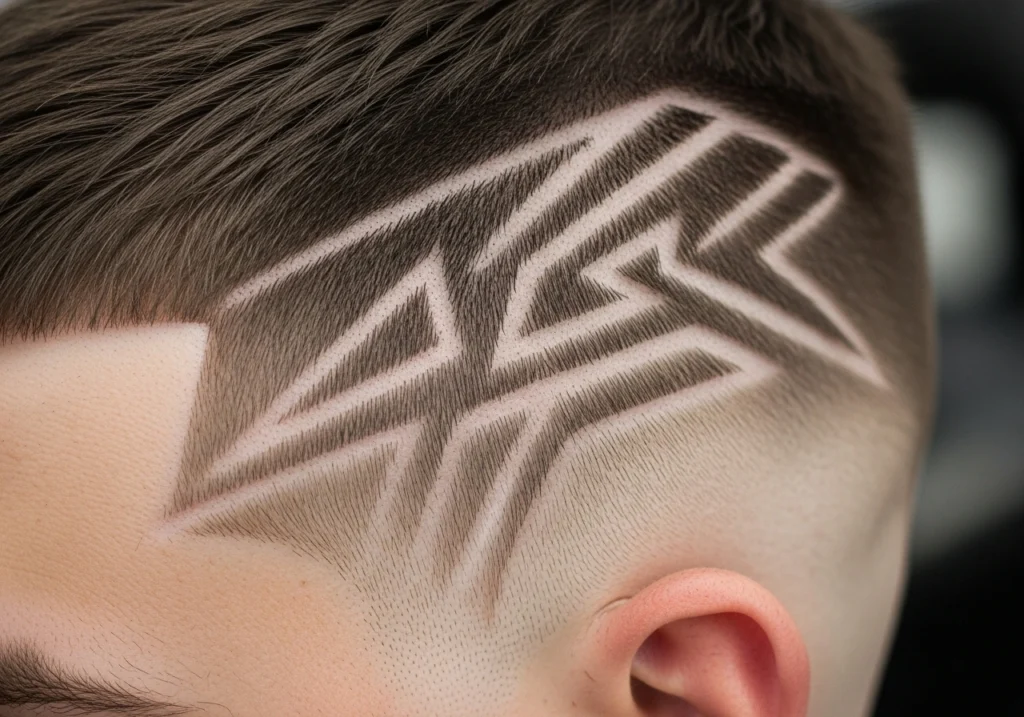 Skin Fade with Design