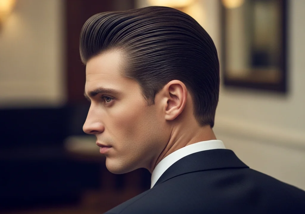 Slick Back Pompadour