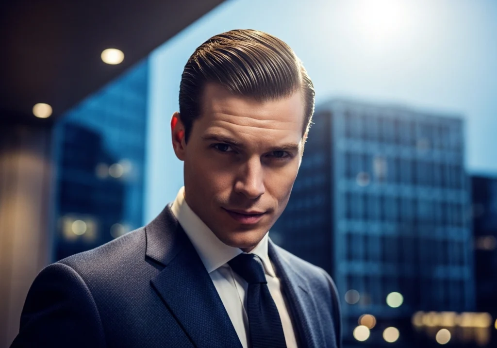 Slicked-Back Sophistication
