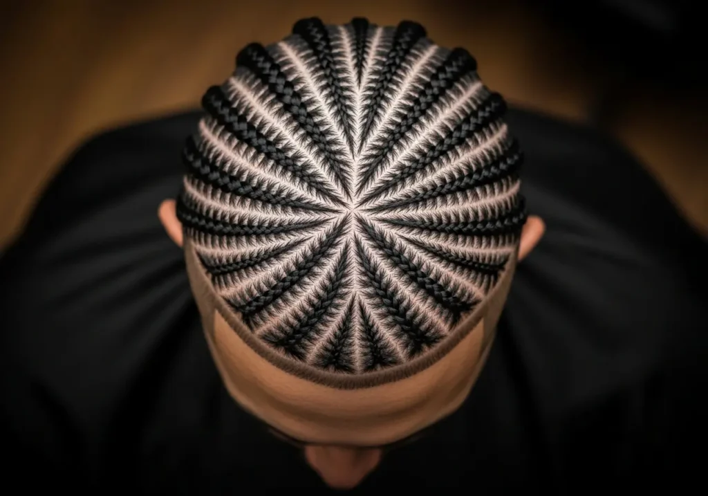 Spider Braids for Unique Patterns Braided Hairstyles For Men’s