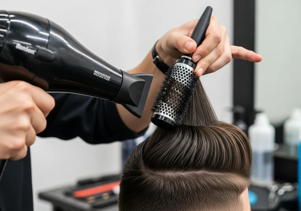 Styling Your Thick Hair Pompadour