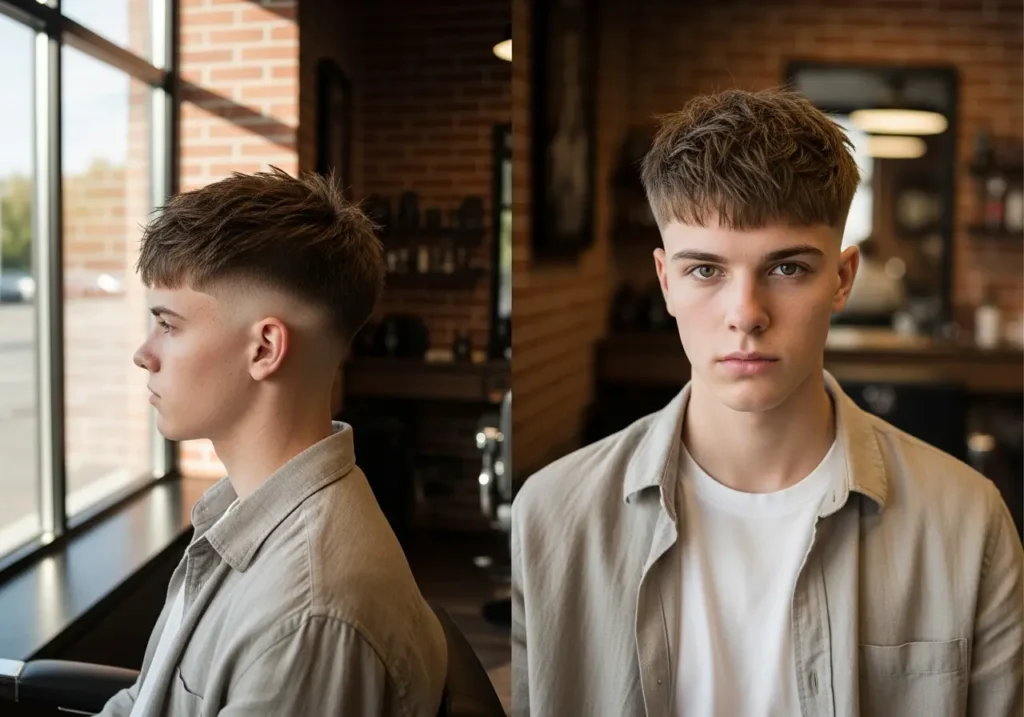 Textured Crop with Fade Variations
Teenage Men Haircuts