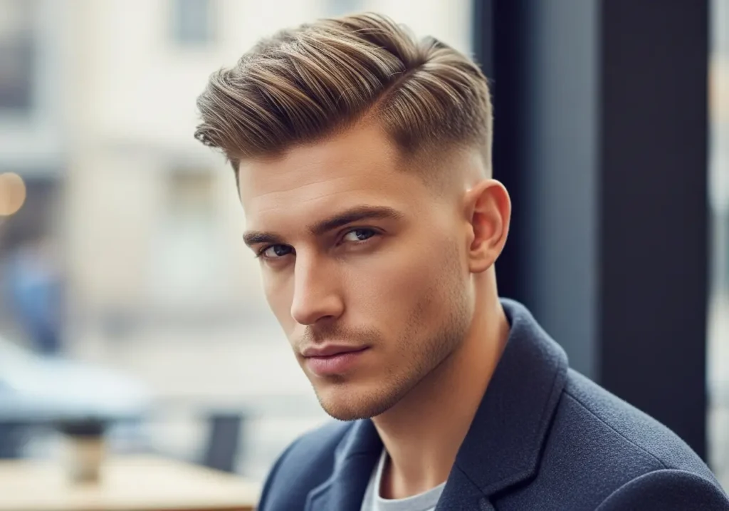 Textured Side Part with Undercut
Side Parted Hairstyles For Men