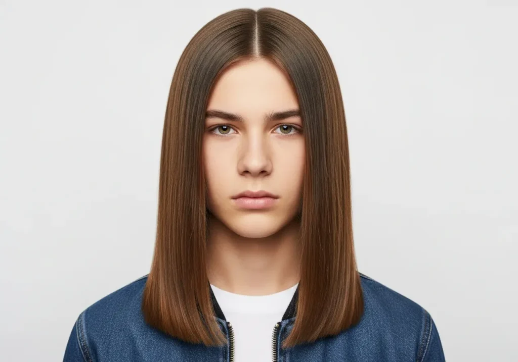 The Middle Part Long Style
Long Hairstyles For Boys