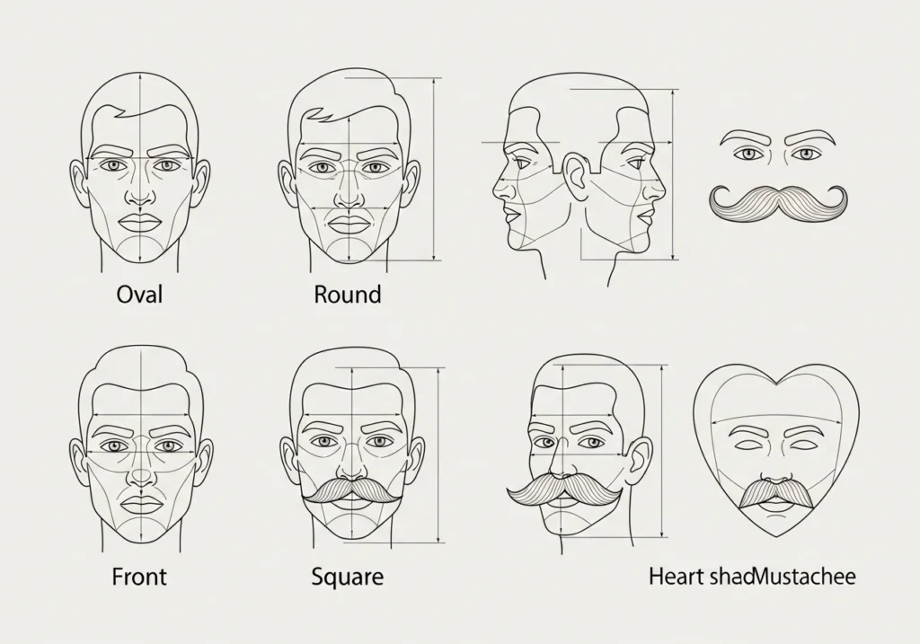 The Science Behind Face Shape and Mustache Compatibility