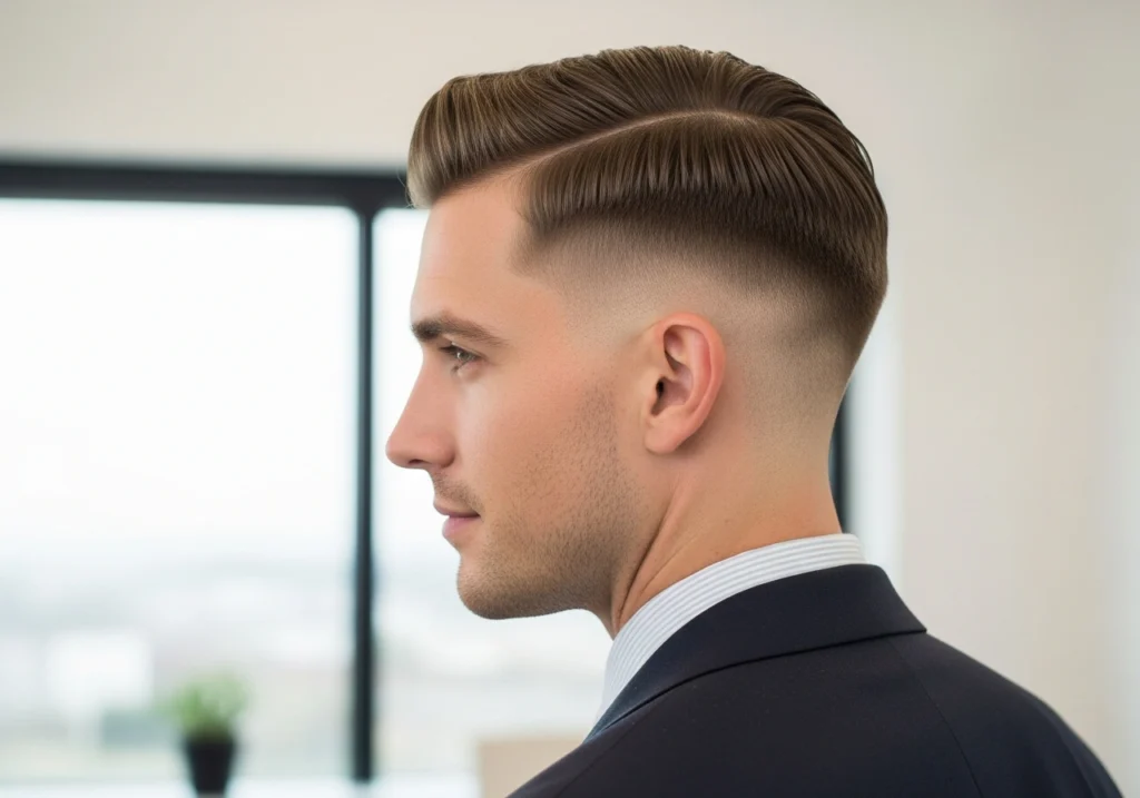 The Side Part With Fade