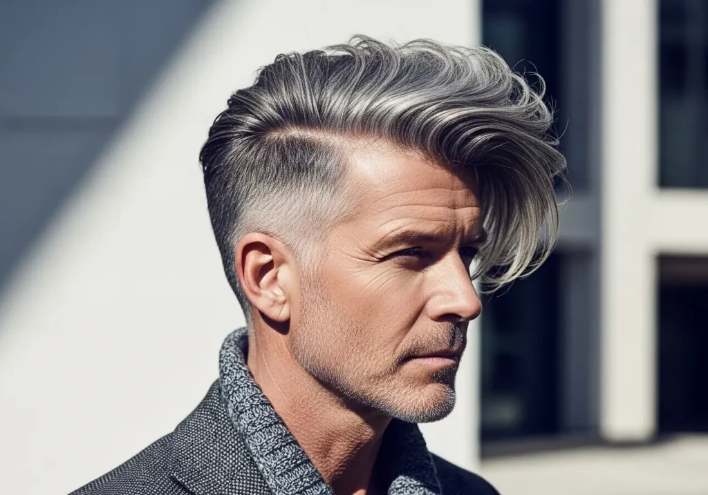 The Side Swept Undercut
Hairstyles For Men Over 50 Years!
