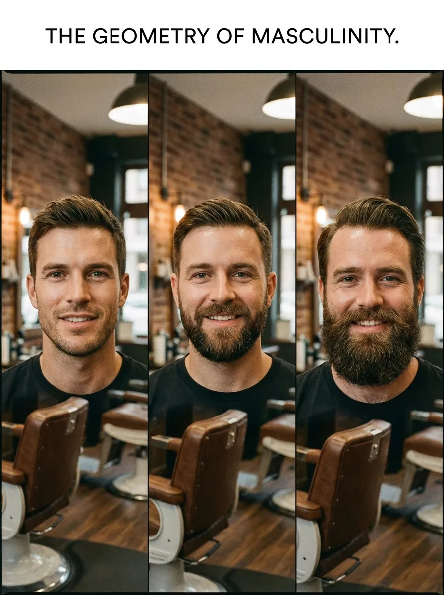 A split editorial-style composition showing three men side by side