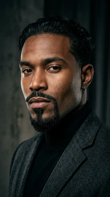 A stylish man with an expertly shaped anchor beard