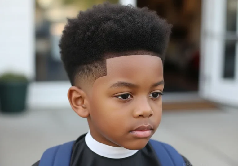 10 Afro With Temple Fade Haircuts For Black Boys