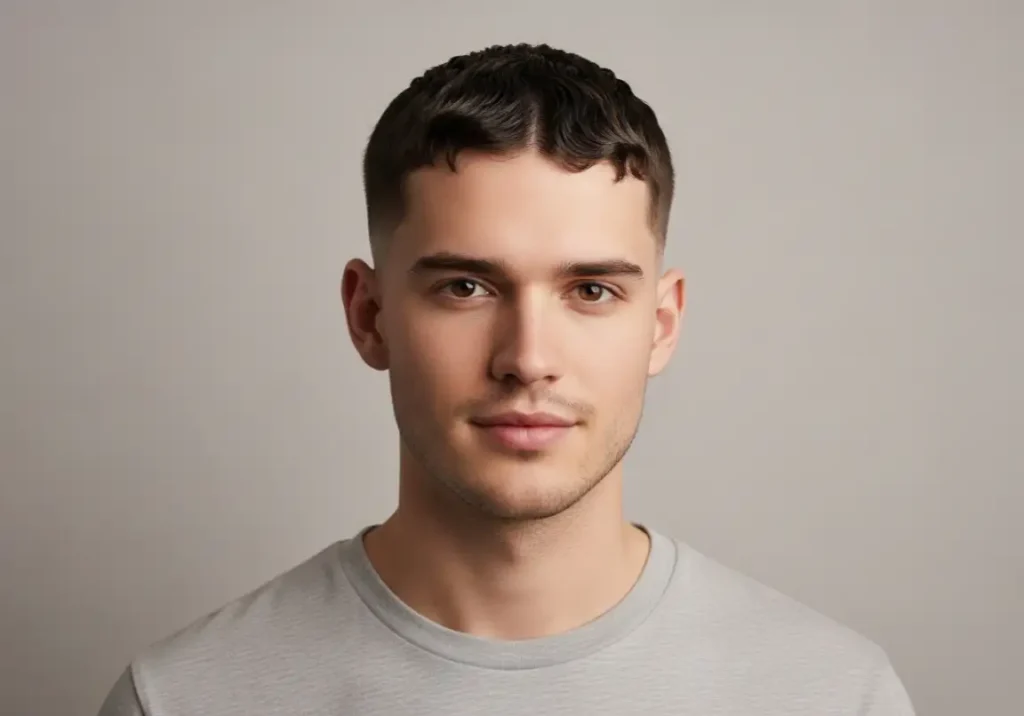 11. Short Middle Part Middle Part Hair Men