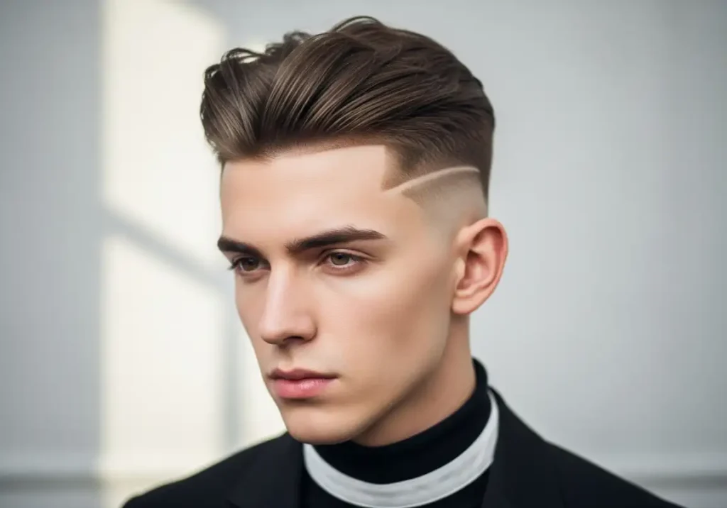 14. Two-Block Middle Part
Middle Part Hair Men