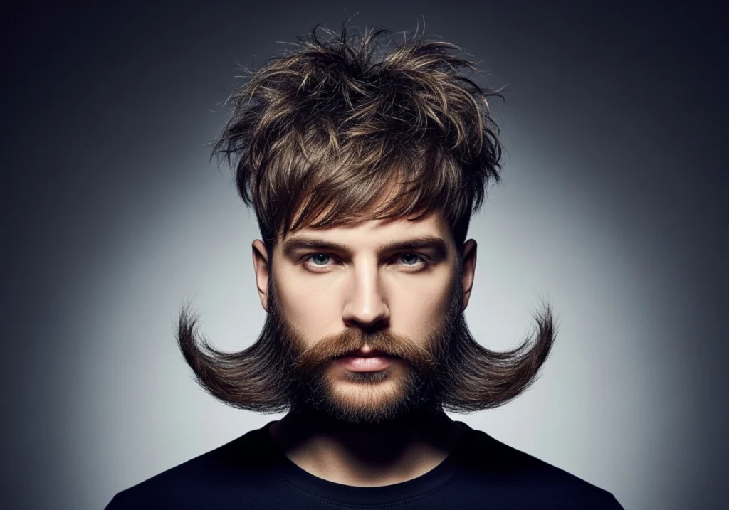 15 Mutton Chops and Shaggy Top: Bold Facial Hair Statement 