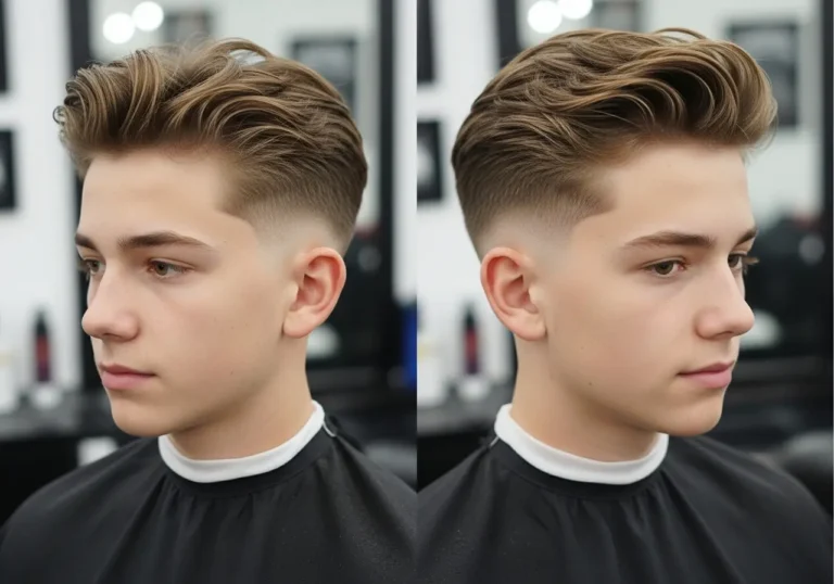 The Low Taper Fade with Thick Top Trendy Teen Boy Haircuts