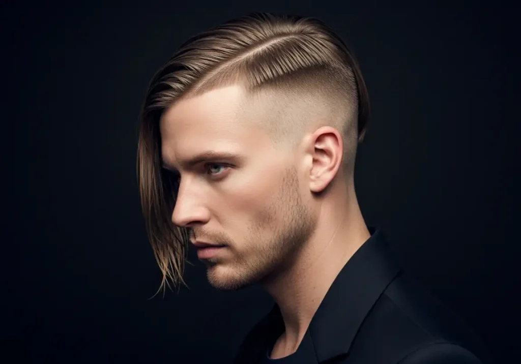 6. Middle Part with Undercut
Middle Part Hair Men