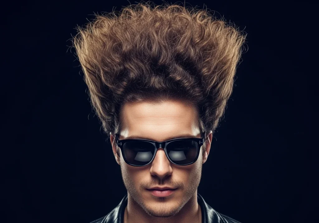 Brushed-Up Layered Butterfly Style