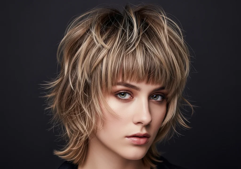 Choppy Side Bangs for Textured Appeal