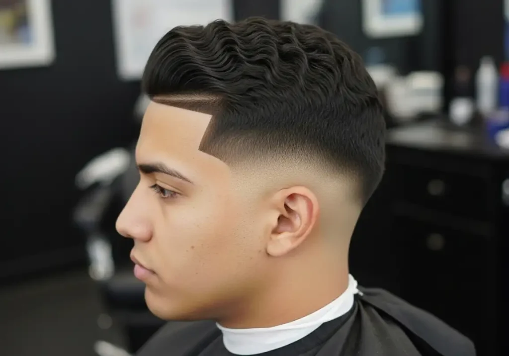 Classic Temple Fade With Waves
Temple Fade Haircuts